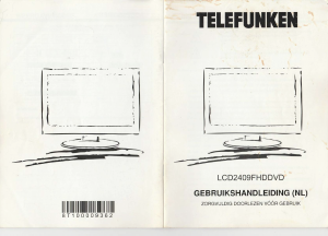 Handleiding Telefunken LCD2409FHDDVD LCD televisie