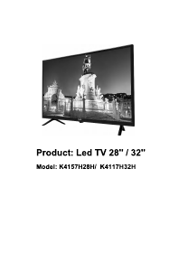 Manual de uso Kunft K4157H28H Televisor de LED