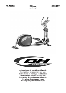 Mode d’emploi BH Fitness SK8200TV Vélo elliptique
