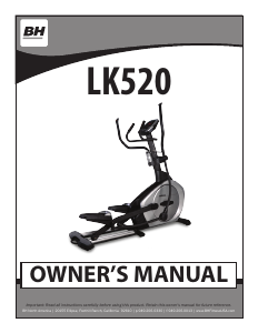 Manual BH Fitness LK520 Cross Trainer
