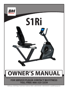 Manual BH Fitness S1Ri Exercise Bike