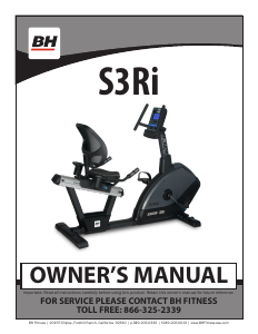Handleiding BH Fitness S3Ri Hometrainer