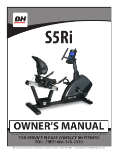 Handleiding BH Fitness S5Ri Hometrainer