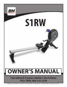 Manual BH Fitness S1RW Rowing Machine