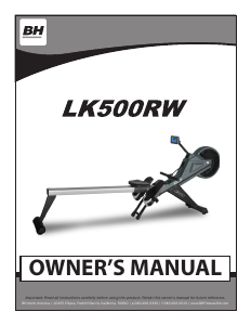 Manual BH Fitness LK500RW Rowing Machine