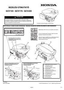 Használati útmutató Honda GCV145 Motor