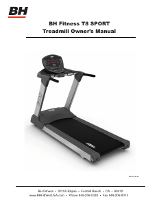 Manual BH Fitness T8SPORT Treadmill