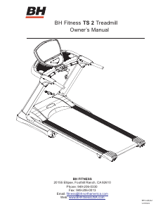 Manual BH Fitness TS2 Treadmill