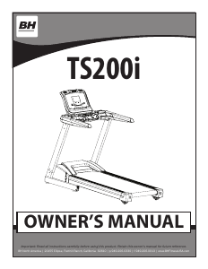 Manual BH Fitness TS200i Treadmill