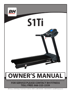 Manual BH Fitness S1Ti Treadmill