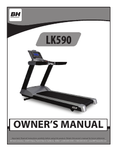 Manual BH Fitness LK590 Treadmill