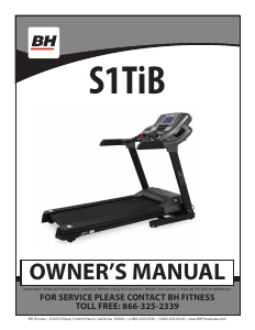 Handleiding BH Fitness S1TiB Loopband