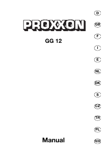 Руководство Proxxon GG 12 Гравер