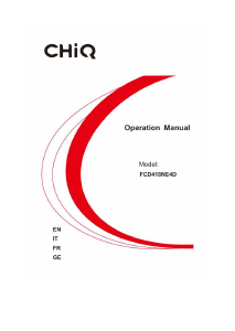 Manual Chiq FCD418NE4D Fridge-Freezer