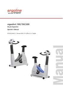 Manual Ergoline Ergoselect 150 Exercise Bike