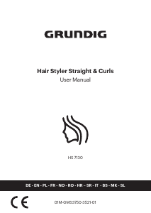 Manuale Grundig HS 7130 Piastra per capelli