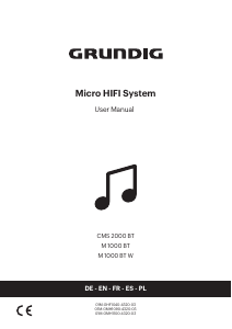 Manual de uso Grundig CMS 2000 BT Set de estéreo