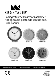 Mode d’emploi Krontaler GT-RBC-02 Horloge