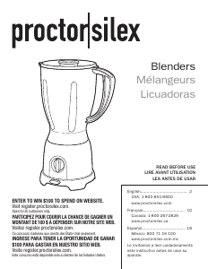 Handleiding Proctor Silex 58130PS Blender