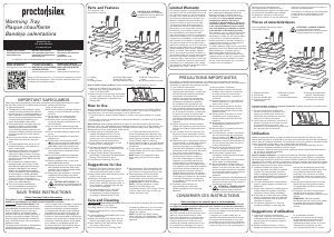 Manual de uso Proctor Silex 34300R Calendator de buffet