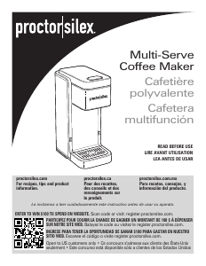 Manual de uso Proctor Silex 49919 Máquina de café