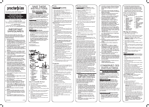 Mode d’emploi Proctor Silex 35041PS Friteuse