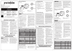 Manual de uso Proctor Silex 35060 Freidora