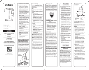 Manual de uso Proctor Silex 41002PS Hervidor