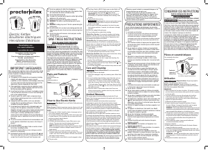 Mode d’emploi Proctor Silex K4097PS Bouilloire