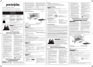 Mode d’emploi Proctor Silex 31260 Four