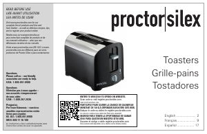 Manual Proctor Silex 22632PS Toaster