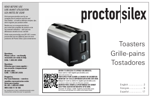 Manual de uso Proctor Silex 22632PS Tostador