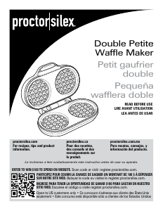 Manual Proctor Silex 26102 Waffle Maker