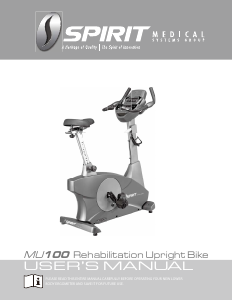 Manual Spirit Fitness MU100 Exercise Bike
