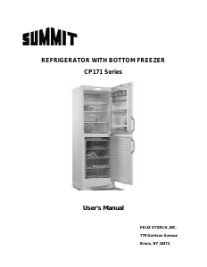Manual Summit CP171SS Fridge-Freezer