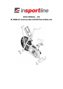 Manual inSPORTline IN 19896 Exercise Bike