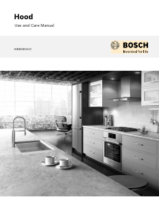 Manual Bosch HIB82651UC Cooker Hood