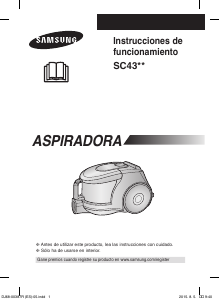 Manual de uso Samsung SC4340 Aspirador