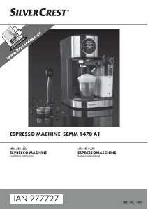 Manual SilverCrest SEMM 1470 A1 Espresso Machine