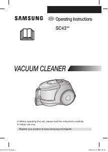 Manual Samsung SC43U0 Vacuum Cleaner