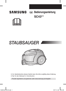 Mode d’emploi Samsung SC43U0 Aspirateur