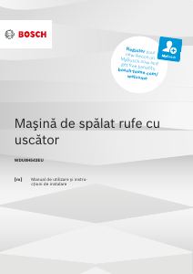 Manual Bosch WDU8H543EU Mașină de spalat cu uscator