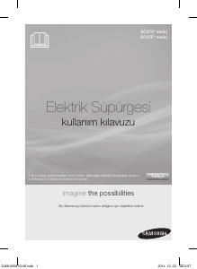 Kullanım kılavuzu Samsung SC47F0 Elektrikli süpürge