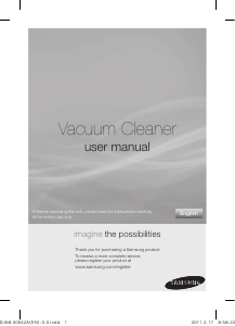 Manual Samsung SC5280 Vacuum Cleaner