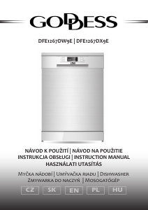 Manual Goddess DFE 1267 DX9E Dishwasher