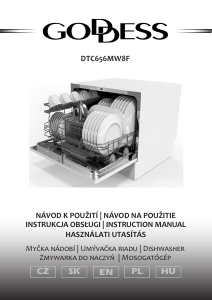 Használati útmutató Goddess DTC 656 MW8F Mosogatógép