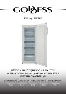 Manual Goddess FSD0142TW8AF Freezer