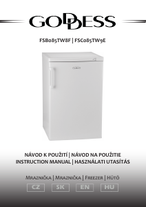 Manual Goddess FSC085TW9E Freezer