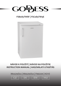 Manual Goddess FSB085TW8F Freezer