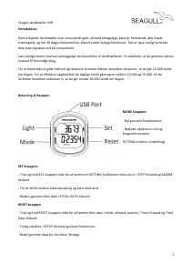 Brugsanvisning Seagull SW181 Skridttæller